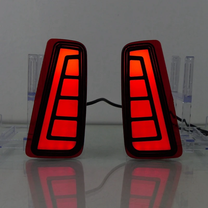 Super Sale 1 Pair Dynamic LED Rear Bumper Light US Version Brake, Fog, Turn Signal Light for Subaru Outback 2015-2020