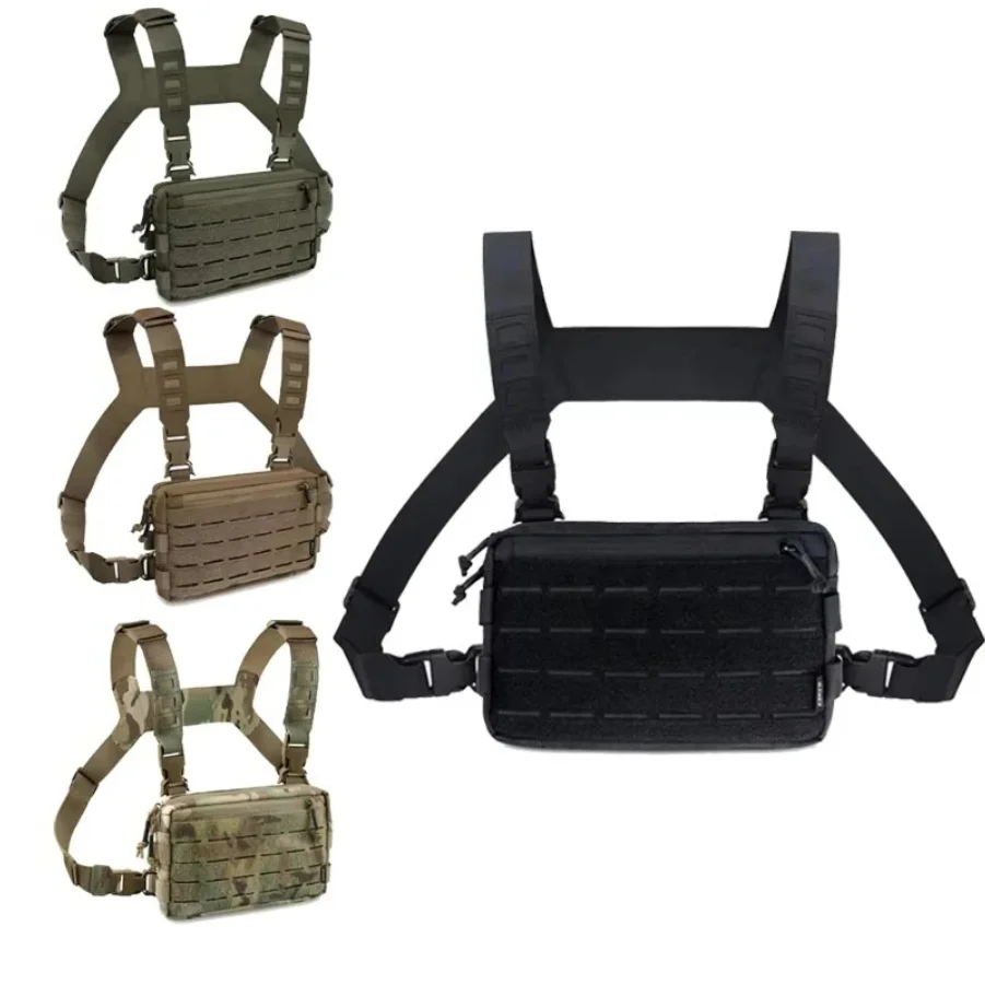 

1000D Nylon Airsoft Pouch Molle Shoulder Fishing Vest Tactical Chest Bag Outdoor Camping Backpack EDC Hiking Hunting Pack