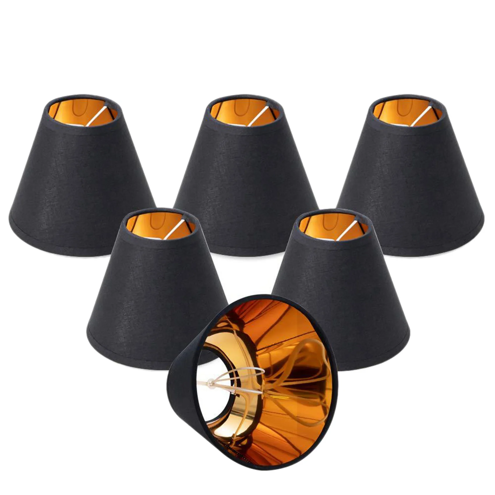 Y42A-6X Small Lamp Shade Chandelier Shade Small Lamp Shade Clip For Candelabra Bulbs Table Chandelier Wall Lamp