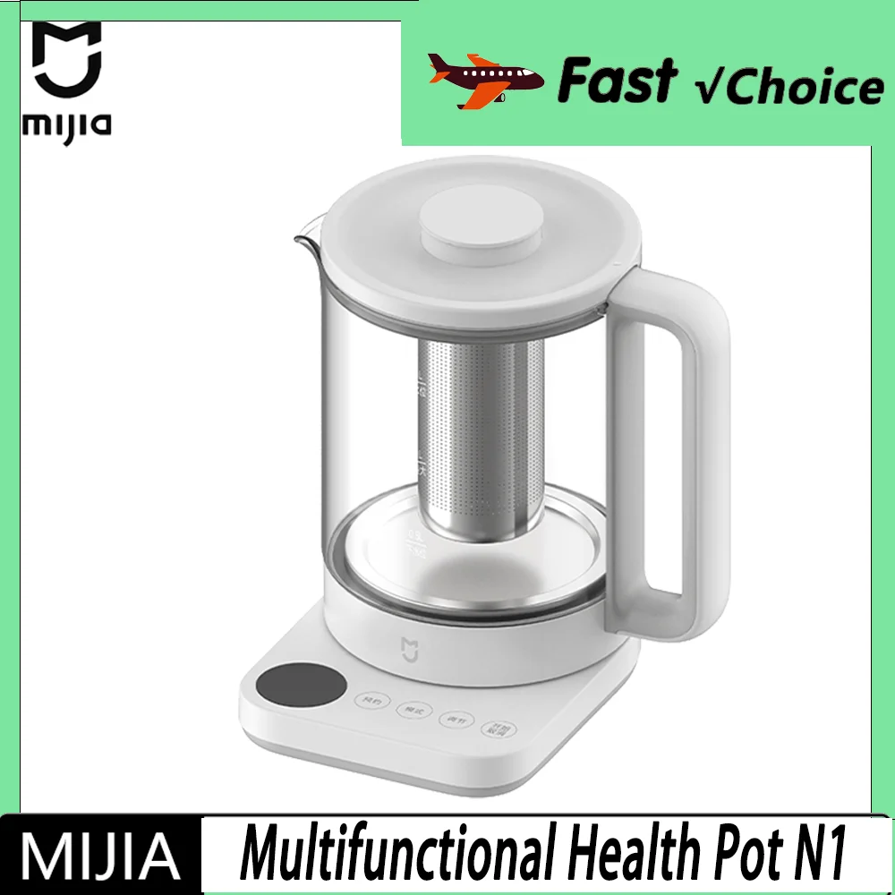 2026 NEW MIJIA Health Pot 1.5L 800W LED Display 11 Temp Settings 12H Timer Stainless Steel Tea Strainer Multi-function Kettle