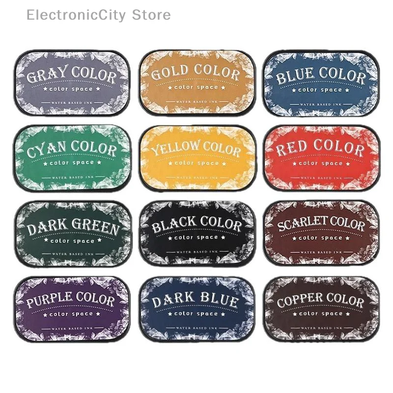 Spugna ad alta densità Inkpad Planner Art Scrapbook Forniture Color Space Series Inchiostro a base d'acqua Accessori scolastici Cancelleria