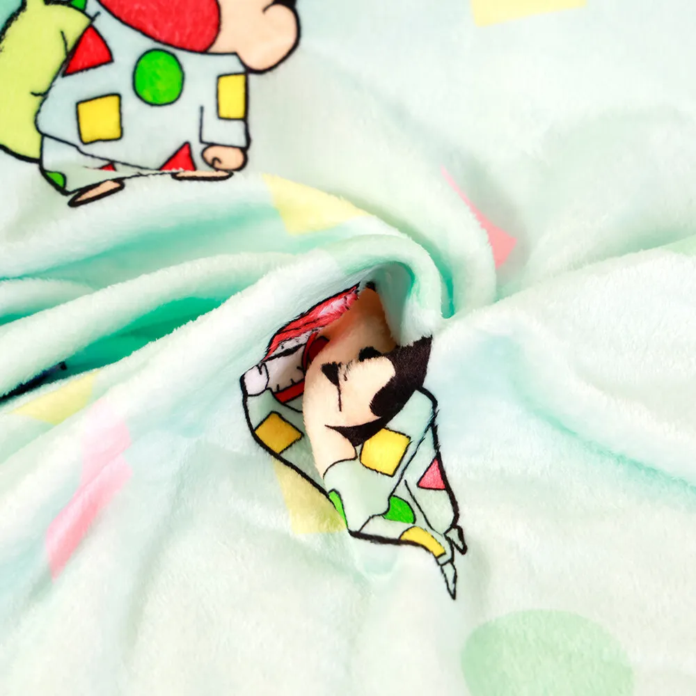 Cartoon Crayon Shin chan Knitted Blanket Soft Throw Blankets Pillow and Blanket 2-in-1 for Outdoor Travel Bed Rug view 5