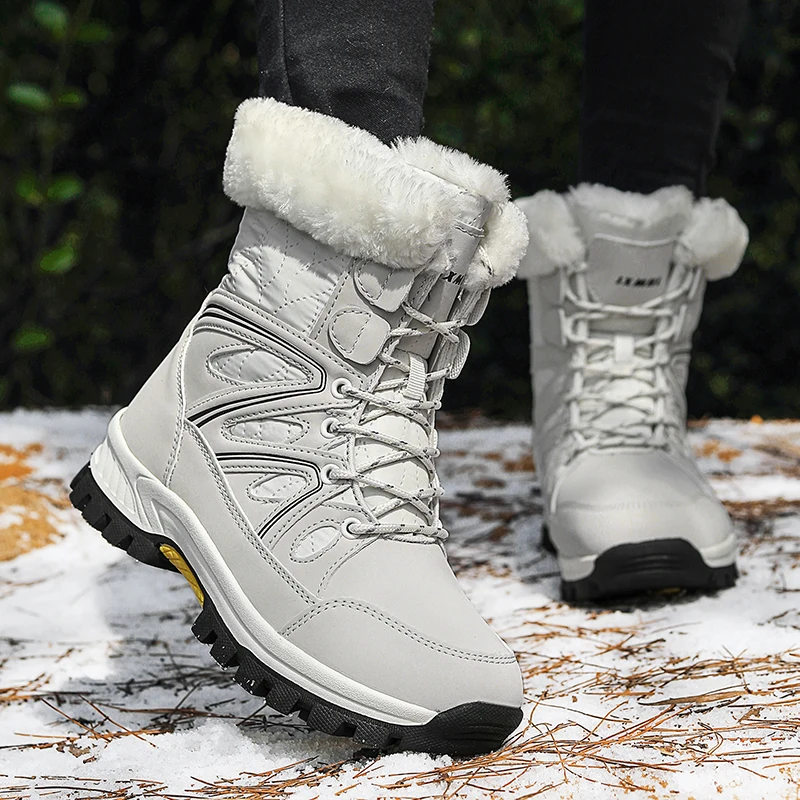 2024 Winter Travel Casual Snow Boots Women's Platform Wear-resistant Cotton Shoes Anti Slip Hiking Work Cold Proof Women's Boots