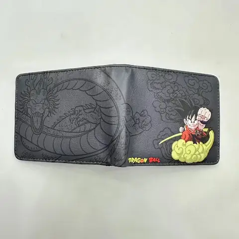 Dragon Ball Tecknad Plånbok Barn Enkel Mode Pu Läder Multifunktionell Förvaringskort Sedlar Visitkort Kortpaket 8 best sales Cartera Dragon Ball - №5