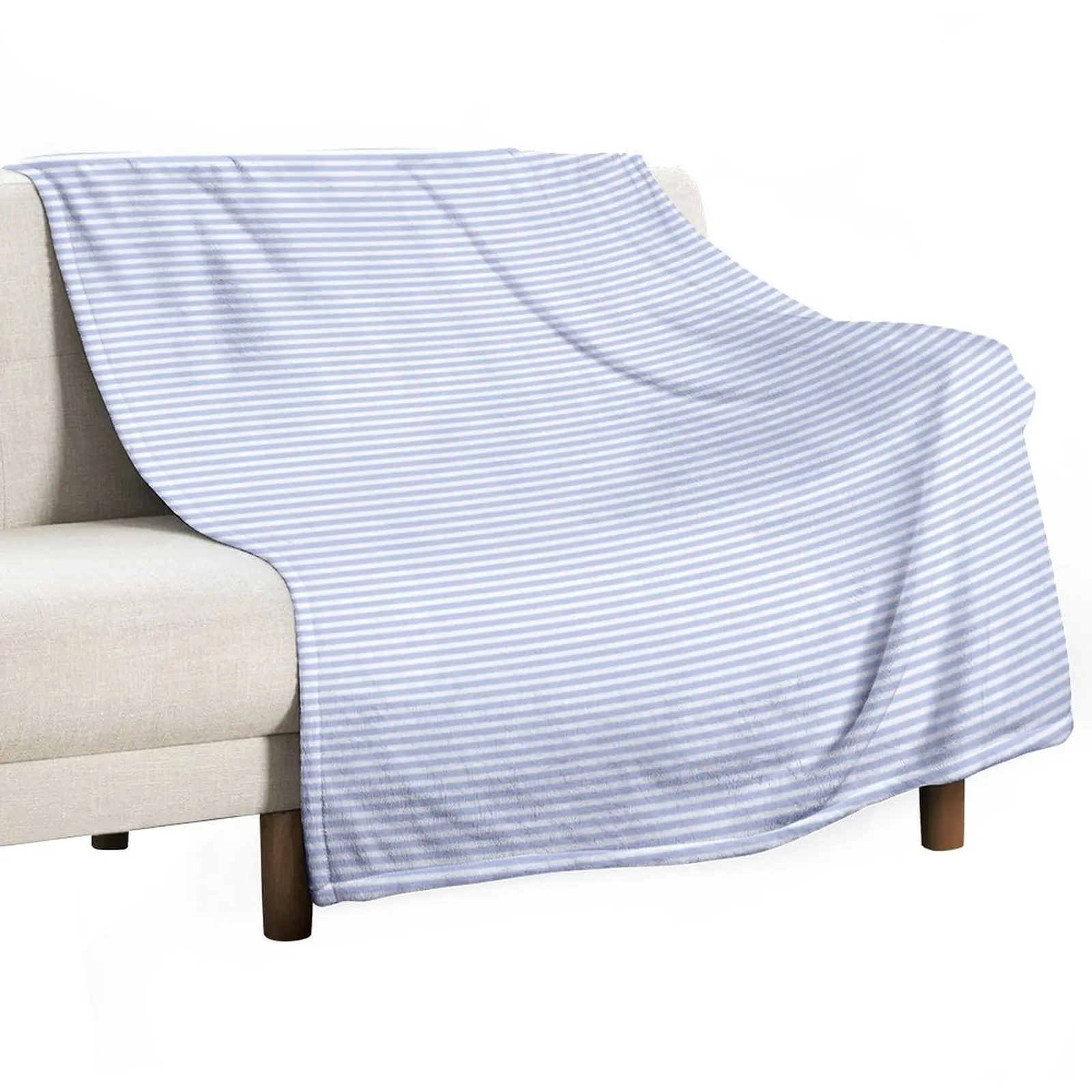 

Pale Alice Blue Pinstripe in an English Country Garden Throw Blanket Soft Plush Plaid Bed Fashionable Blankets