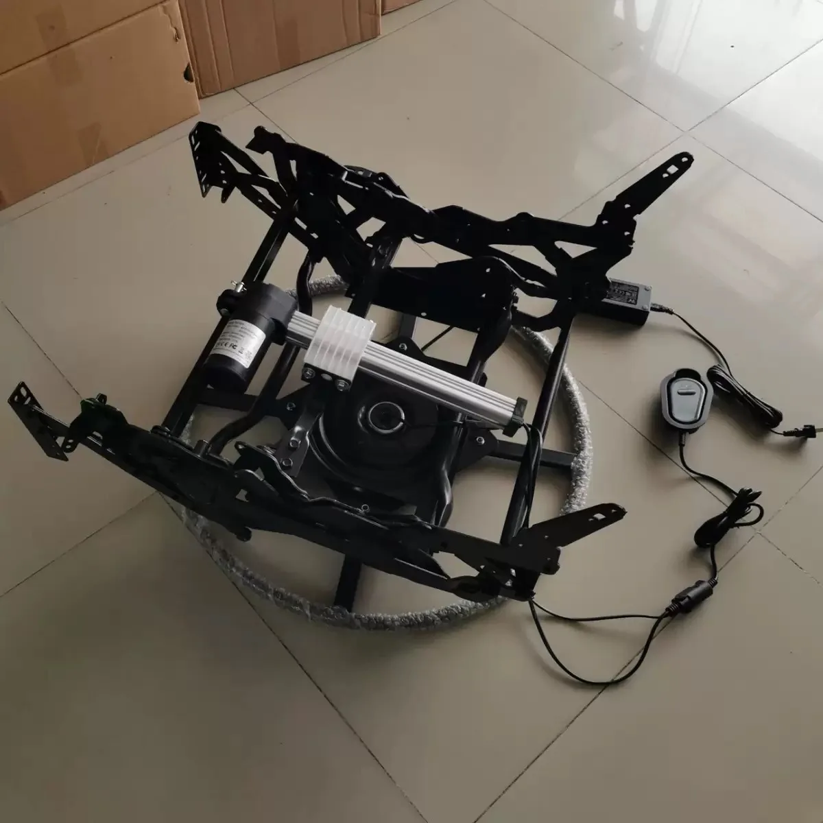 Space cabin sofa iron frame single sofa multi-functional sofa frame recliner sitting and sleeping dual-purpose rotating