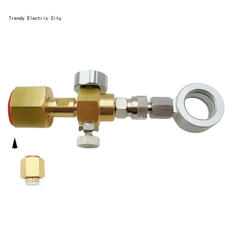 Bộ chuyển đổi hộp mực CO2 Đầu nối lạm phát CO2 Bộ chuyển đổi CO2 giải phóng nhanh R9CD