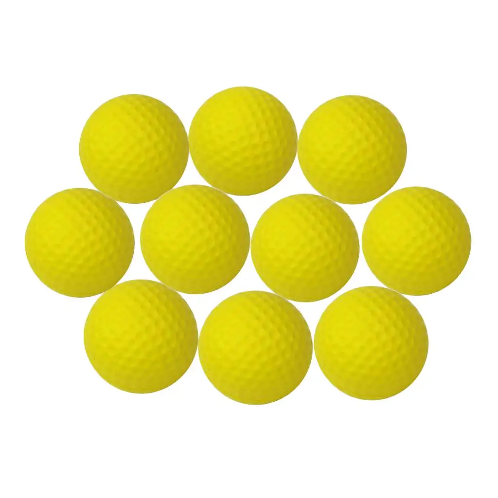 Pelotas de Golf de práctica ligeras, pelota interior elástica suave, 10 Uds.