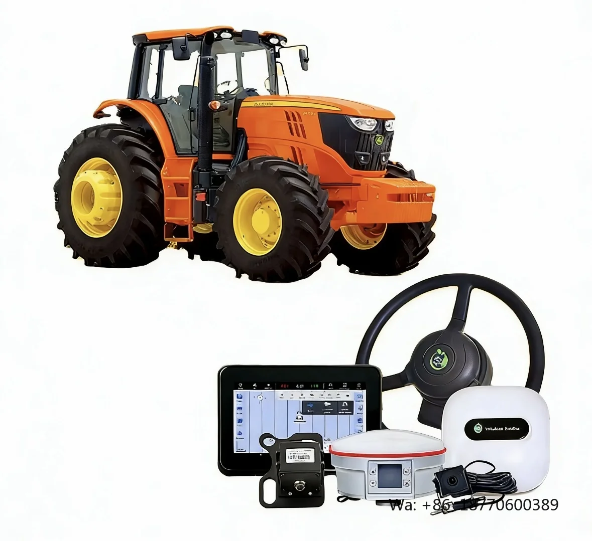 WISDOM BEIDOU AS301 2026 New Design Tractor GPS System Auto Steering Automatic Driving System 2.5cm Accuracy 12V 150W