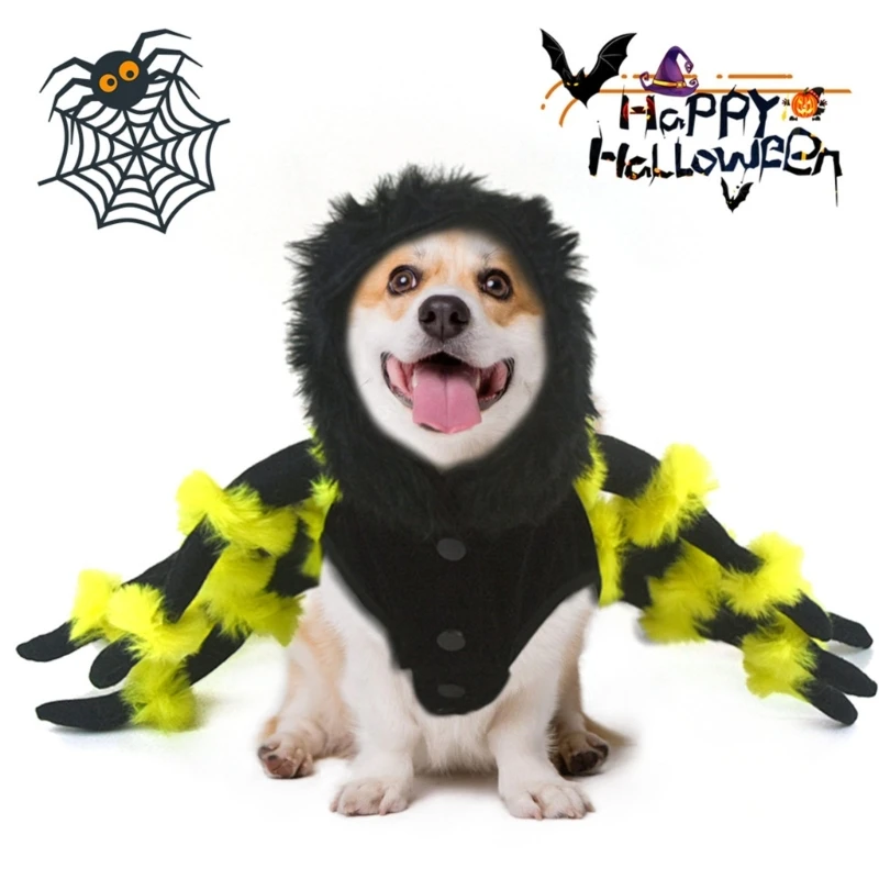 D0AD Dog Halloween Costume Pet Animal Costume Dress Up Clothes Photography Outfit Dogs Holiday Festival Outfit Party Wear