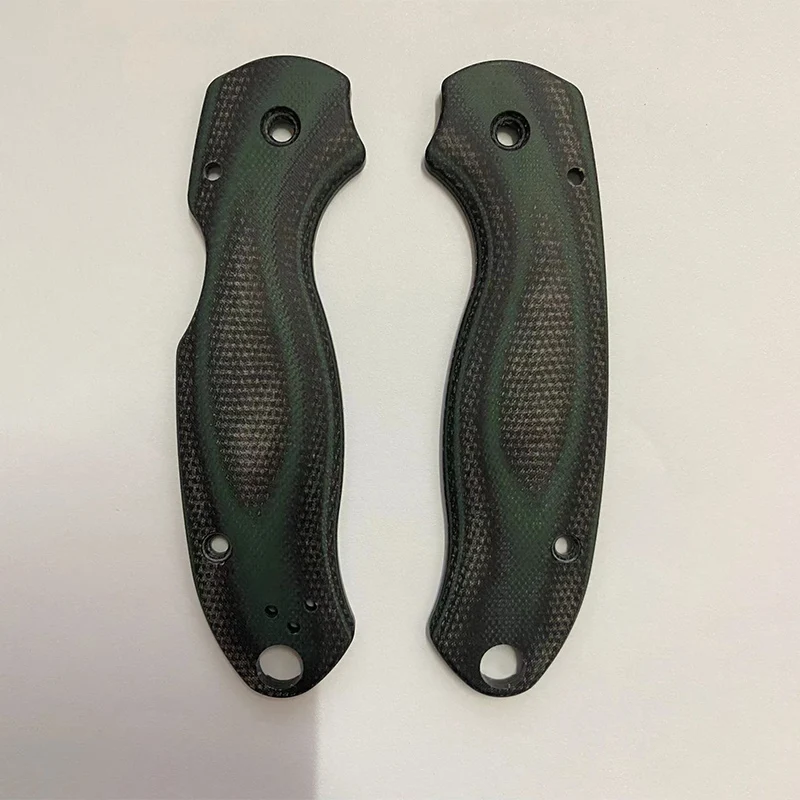 Custom Colorful Micarta Knife Handle Scales For Genuine Spyderco C223 Para3 Paramilitary3 Knives Grip DIY Making Replace Parts