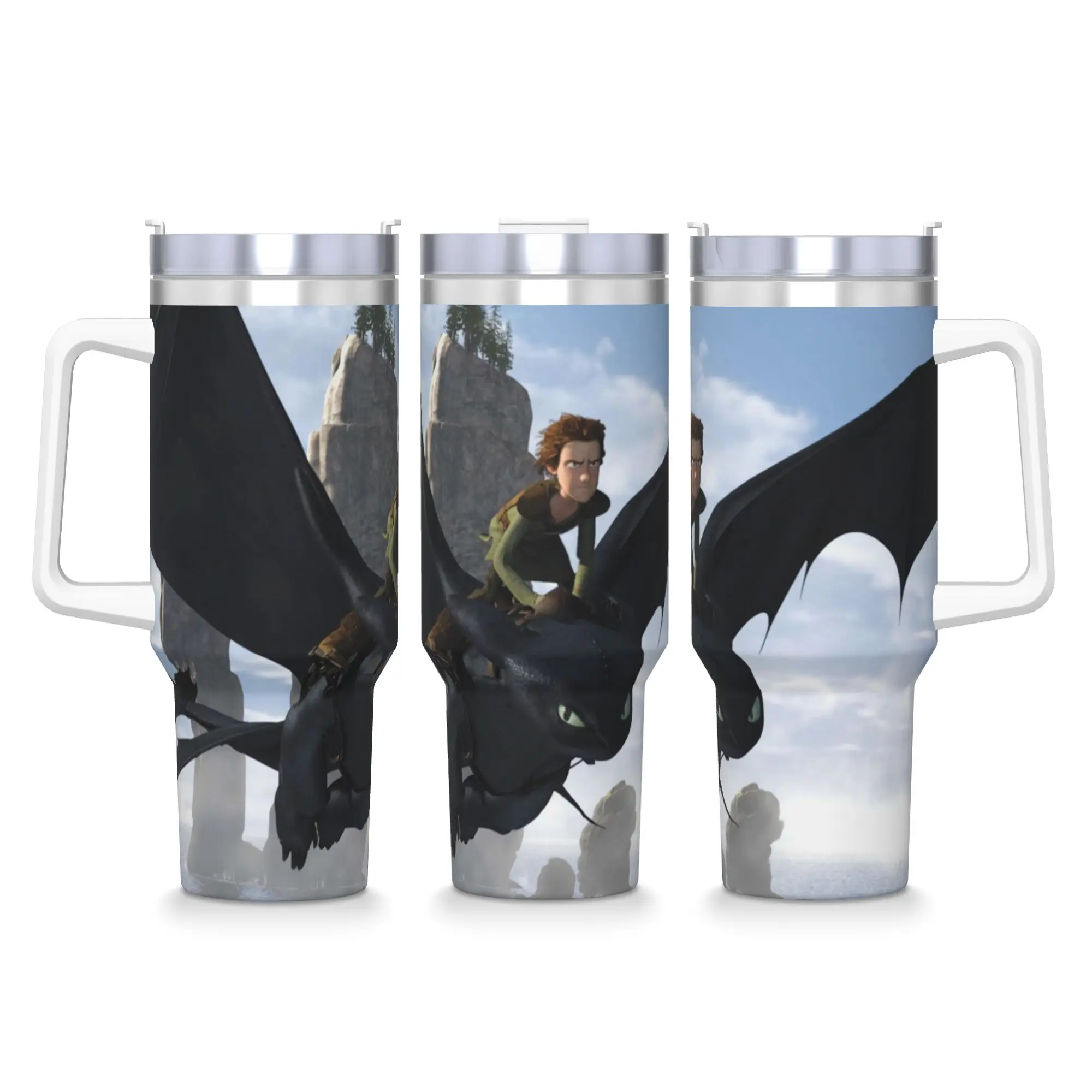 

How To Train Your Dragons Tumbler Cold and Hot Water Bottle Portable Stainless Steel Thermal Cups Custom Travel Car Mugs
