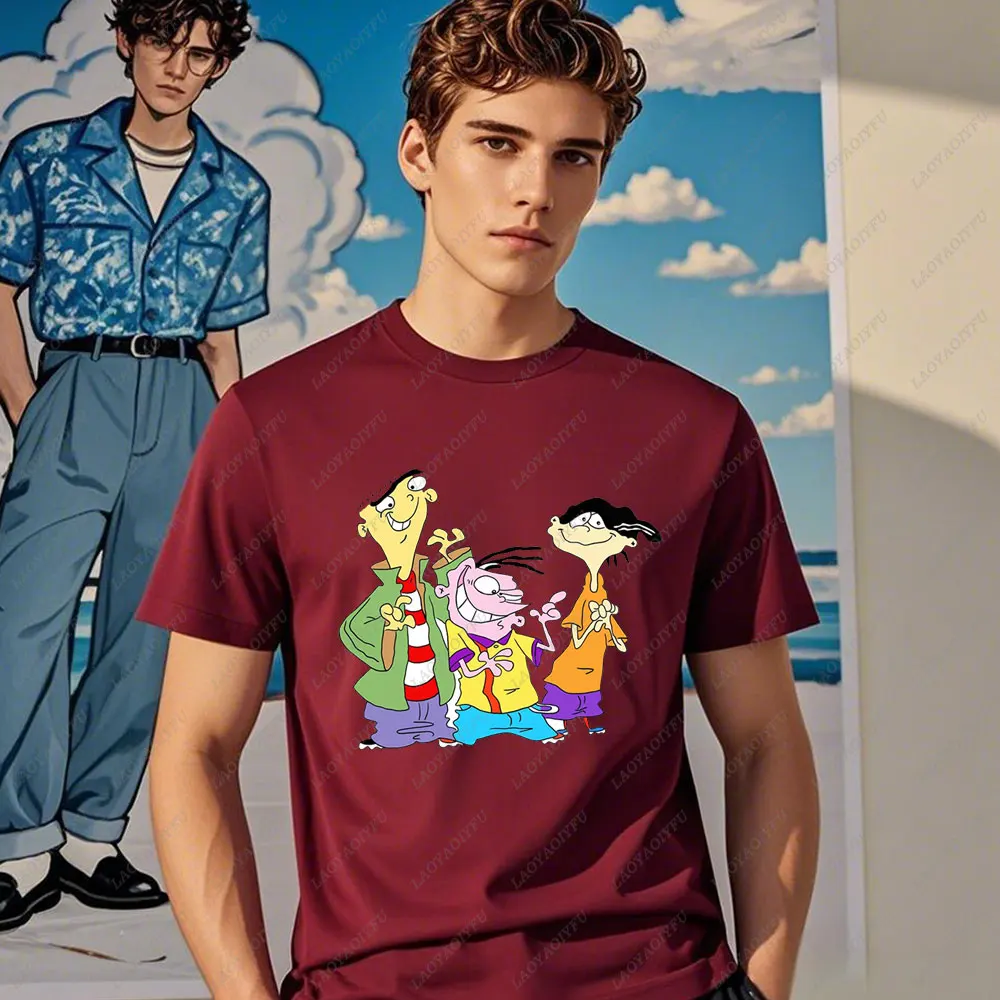 Cartoon Network Ed, Edd N Eddy T-shirt Classic Trio Tee Cotton Tops Funny Childhood Memory Fashion Casual Summer Essential shirt