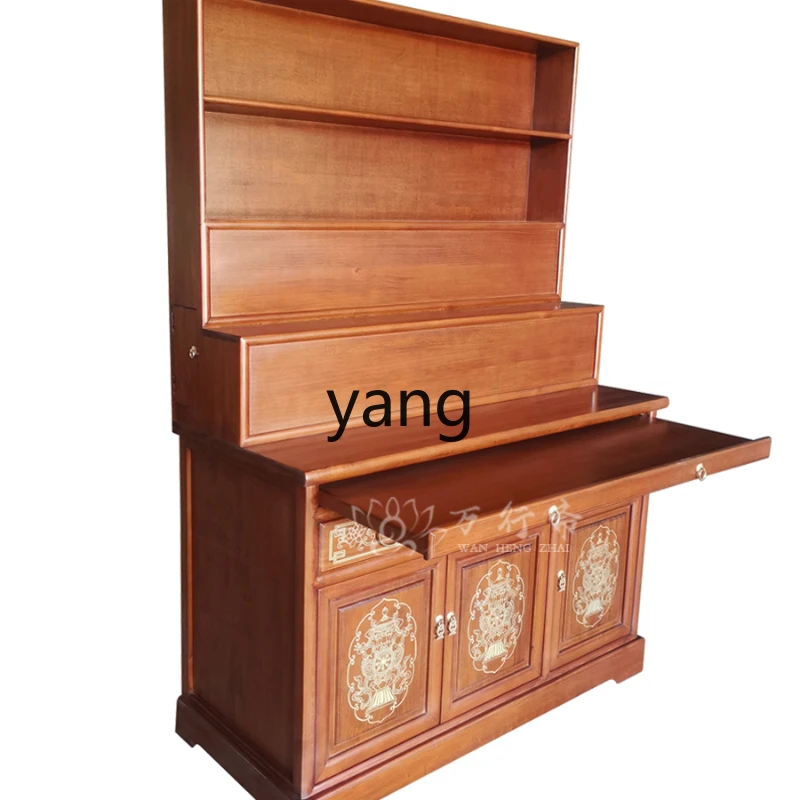 L'm'm New Chinese Style Clothes Closet Altar Cabinet Avalokitesvara Altar Cabinet Three-Layer Buddha Shrine