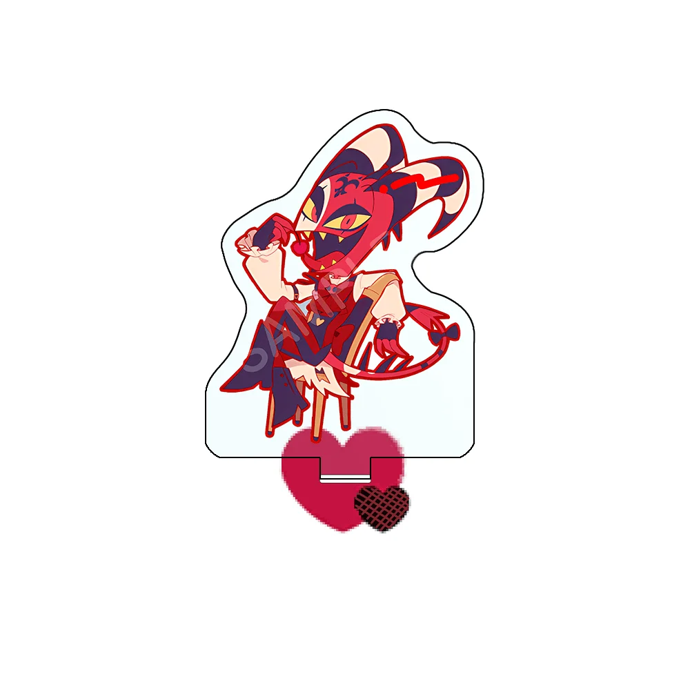 Hazbin Hotel/Helluva Boss Blitzo Sitting Q Ver 10cm Acrylic Stand Keychain Cute Chibi Anime Otaku Collectible Desktop Decor Gift