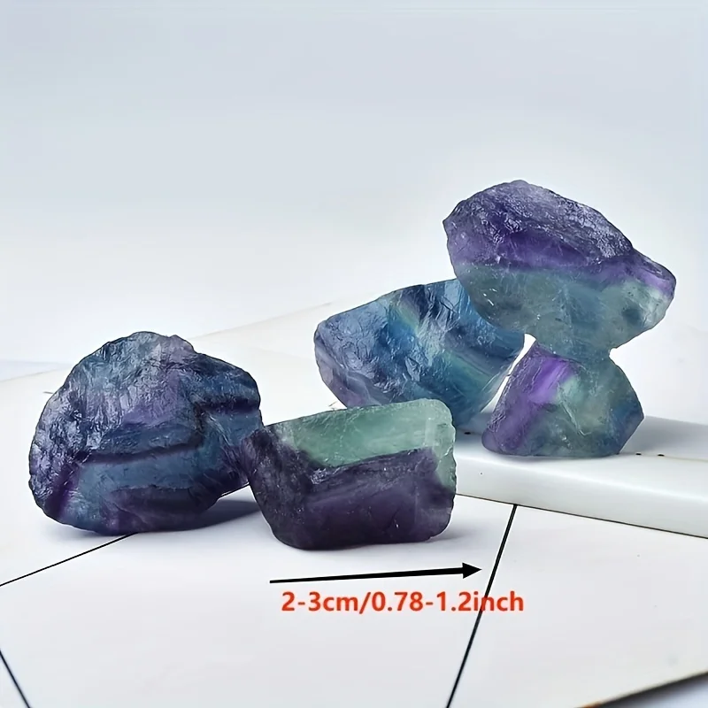 Pietra grezza di fluorite arcobaleno naturale, diffusore di aromaterapia, campione di minerale di quarzo