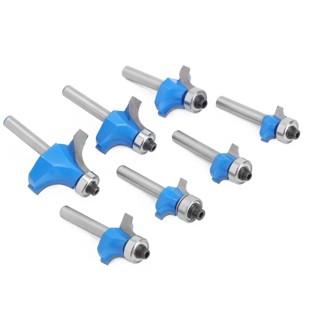 LAVIE 1PCS 6/6.35mm Corner Round Over Router Bit with Bearing for Wood Woodworking Tool Milling Cutter CNC Router Bit 공구 Фреза