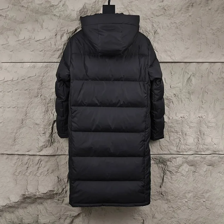 العلامة التجارية الفاخرة أسفل السترات معطف الشتاء للنساء الرجال الكورية أزياء فضفاضة مقنعين يندبروف الدافئة طويلة سترات سترة قطن فاخرة