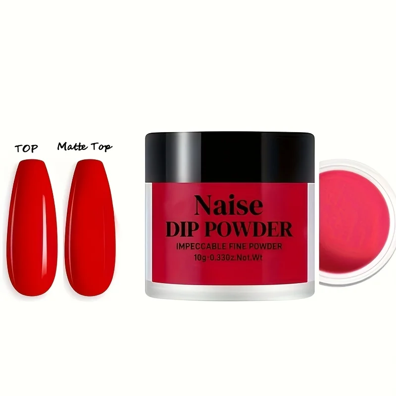 بودرة أظافر حمراء 10 جرام، لا تحتاج إلى معالجة، يمكن خلطها مع معطف فوقي ونحت ثلاثي الأبعاد، سحر فن الأظافر بنفسك،