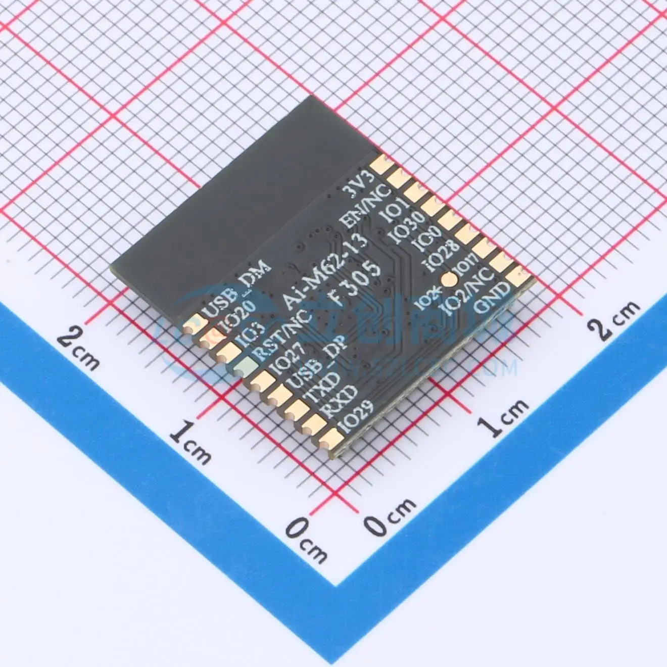 4pcs Ai-M62-13 SMD 20x18mm BL616 I2C GPIO UART SPI USB I2S 2.4GHz WiFi Wireless Module for Smart Home System