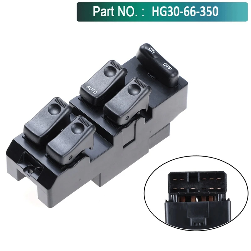 HG30-66-350 Front Left Power Window Control Switch For Mazda 626 & 929 1992-1997 LHD HG3066350