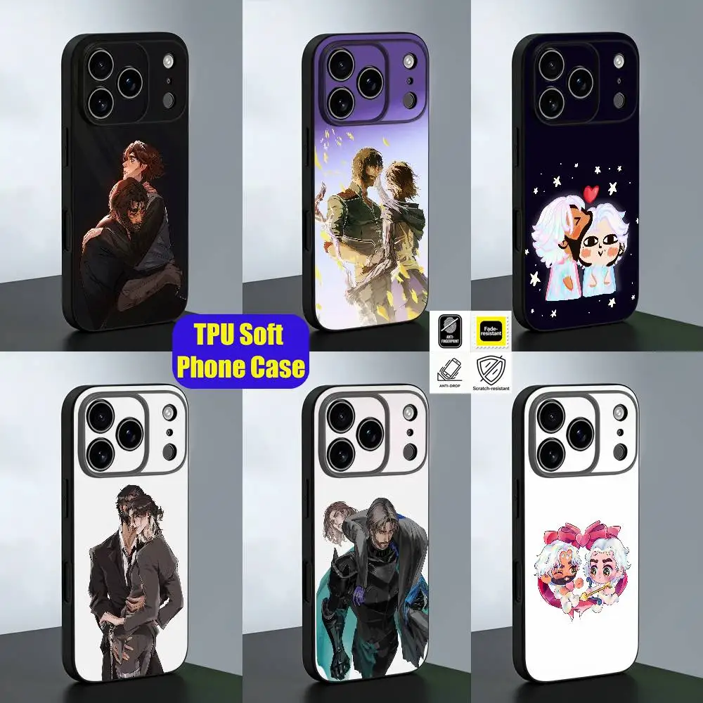 Чехол для телефона J-Jayce Jayvik V-Viktor для iPhone 15, 17, 11, 14, 13, 16, 12, E, Air, Pro, Max, Mini, Plus, черный силиконовый чехол