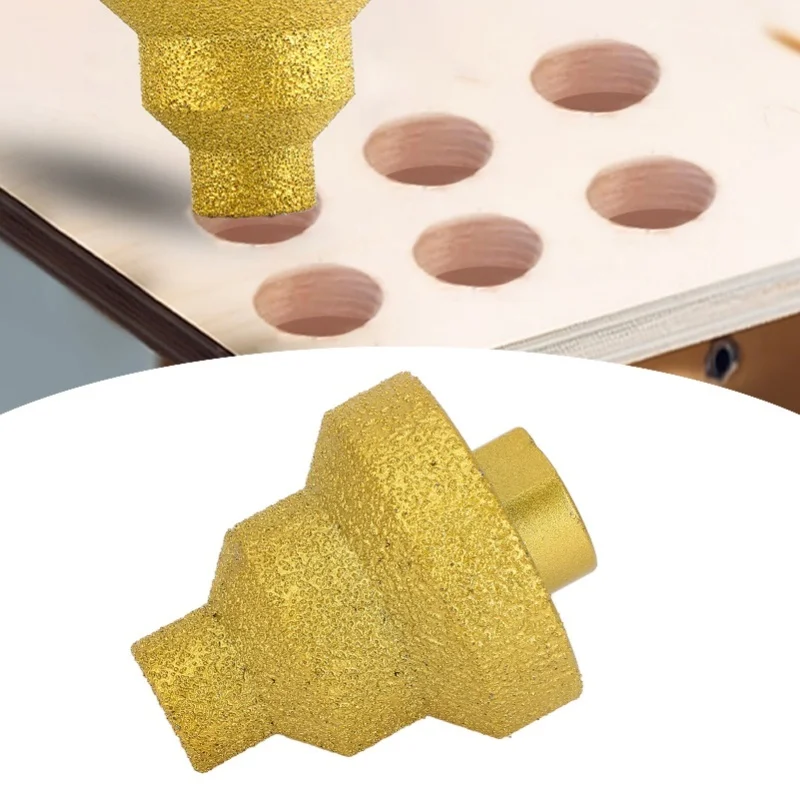 

Step Drill Bit 20mm 35mm 50mm Multi Layer Tapered Reamer Diamond Brazed Chamferer For Tile Marble Concrete M14 Shank