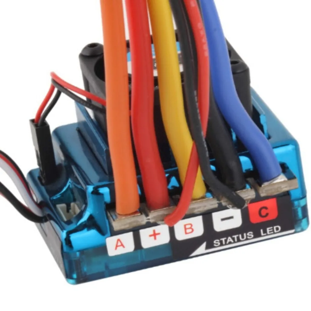 

45A 60A 80A 120A Brushless ESC Waterproof 1:8 1:10 1:12 Electric Speed Controller XT60 T Plug Dust-proof RC Crawler Parts