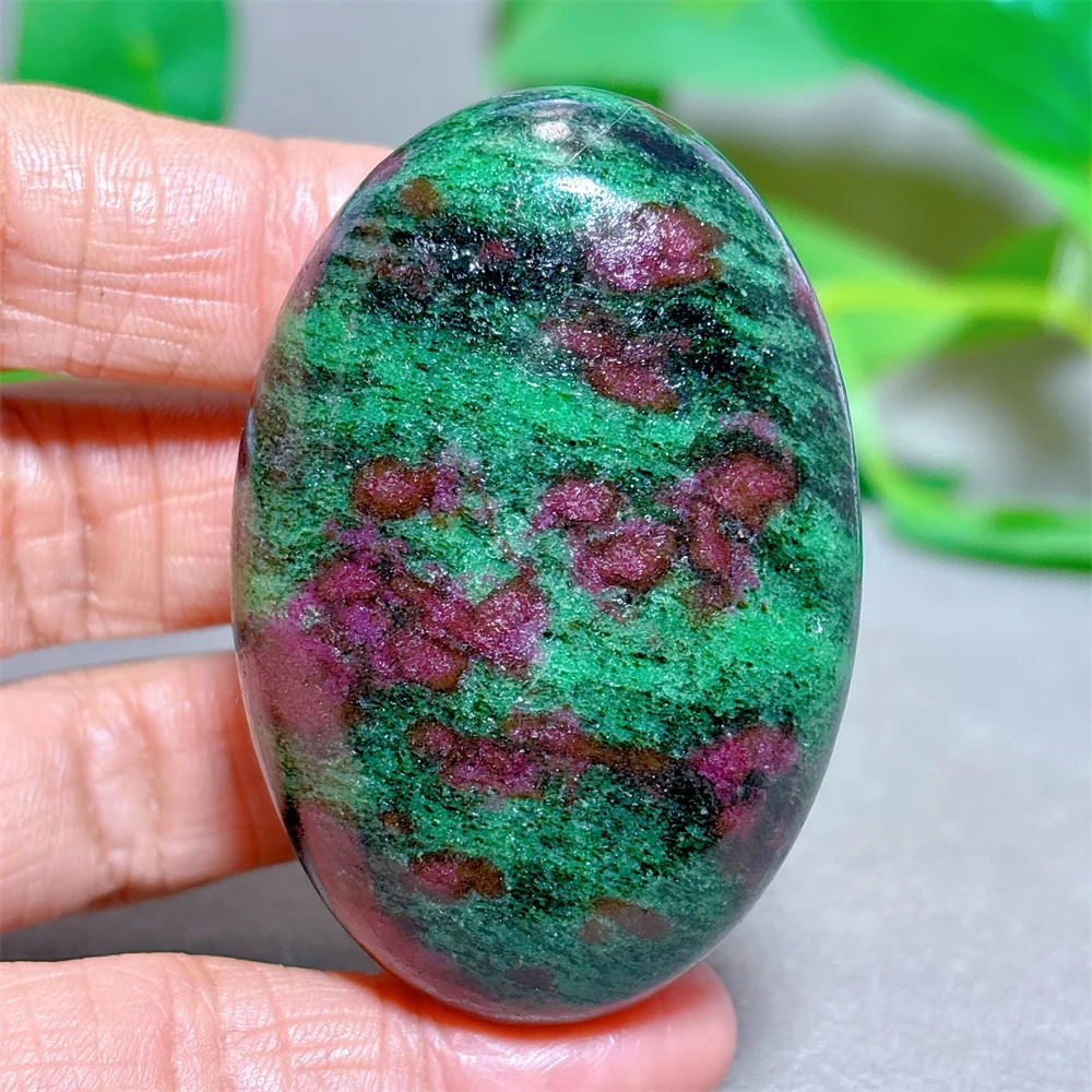 Ruby With Zoisite Blue Tourmaline Palm Crystal Natural Stone Quartz Stone Minerals Home Decoration Reiki Energy Healing Love