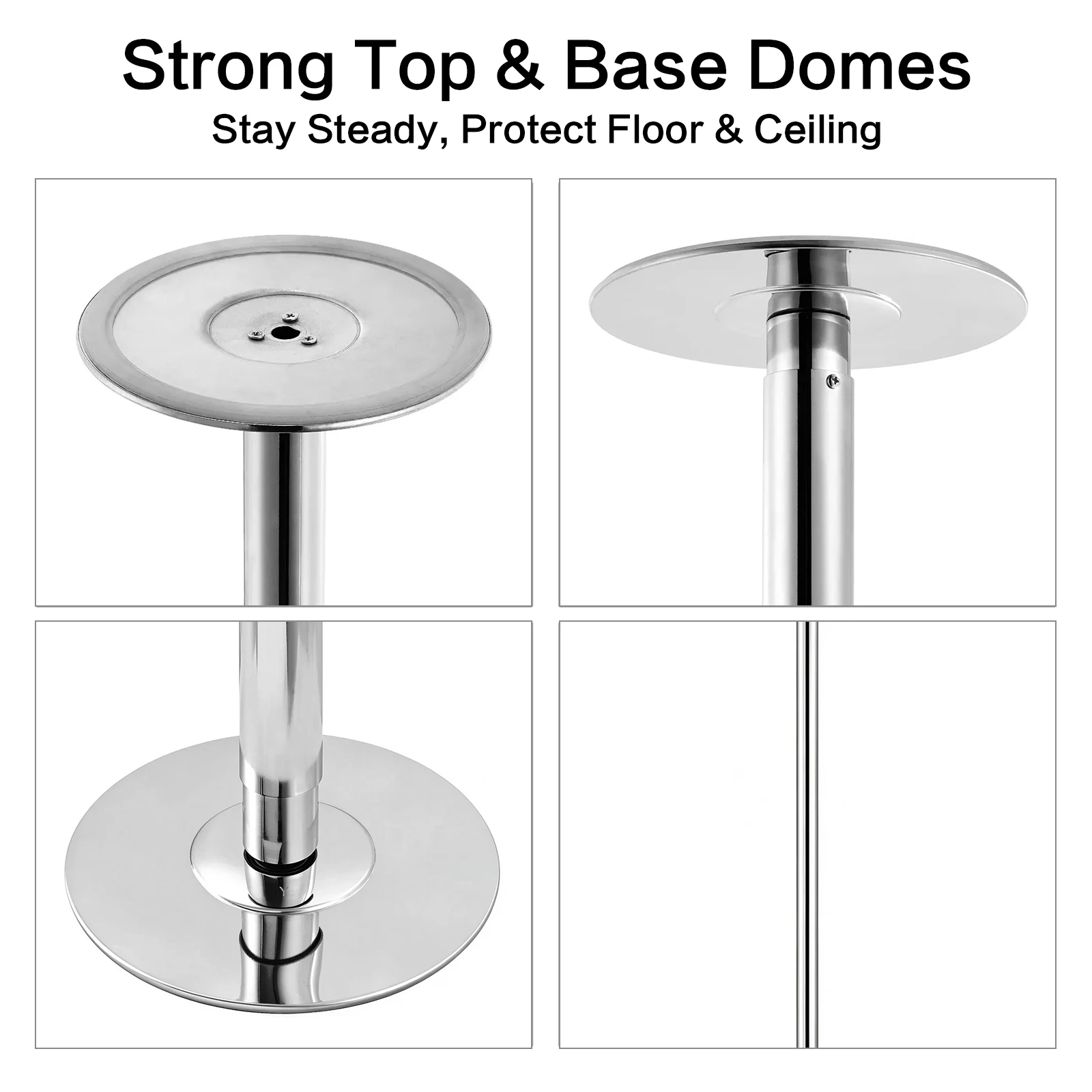 SIHAO Professional Dancing Fitness Pole 45mm, Dual Spin & Static Modes, Easy Install Removable Design, Great for Beginner and Dancer to Build Core Strength & Flexibility