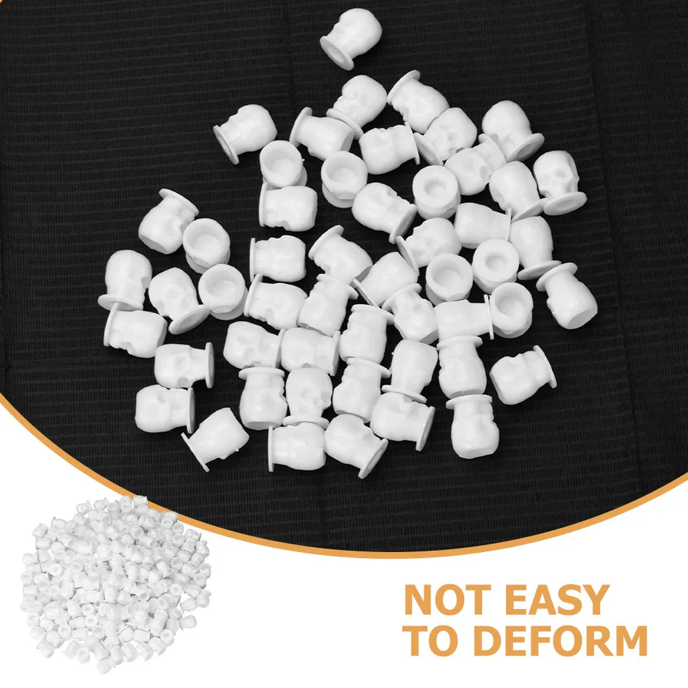 

200 шт. пластиковых стаканчиков для тату-чернил в форме черепа, прочные многоразовые емкости для пигмента, аксессуары для профессиональных татуировок