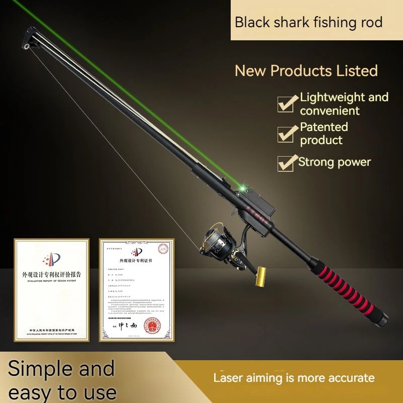 Multi-purpose fishing rod Powerful Fishing Slingshot Hunting Fishing Laser Slingshot Stone Slingshot Outdoor Equipment