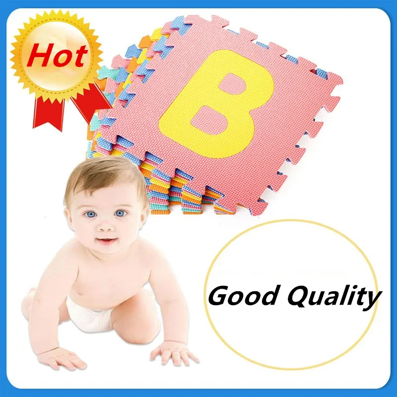 10 Buah 30X30Cm Bayi Bermain Tikar Teka-teki Tikar Permainan Bayi Tikar Anak-anak Karpet Kaki Tikar Playmat Bayi Karpet Lantai Tikar Playmat Surat Teka-teki Tikar