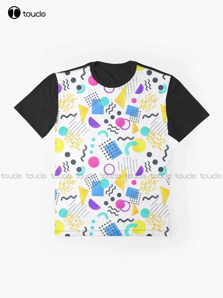Memphis Style Graphic T-Shirt Custom Aldult Teen Unisex Digital Printing Tee Shirts Custom Gift Xxs-5Xl Streetwear