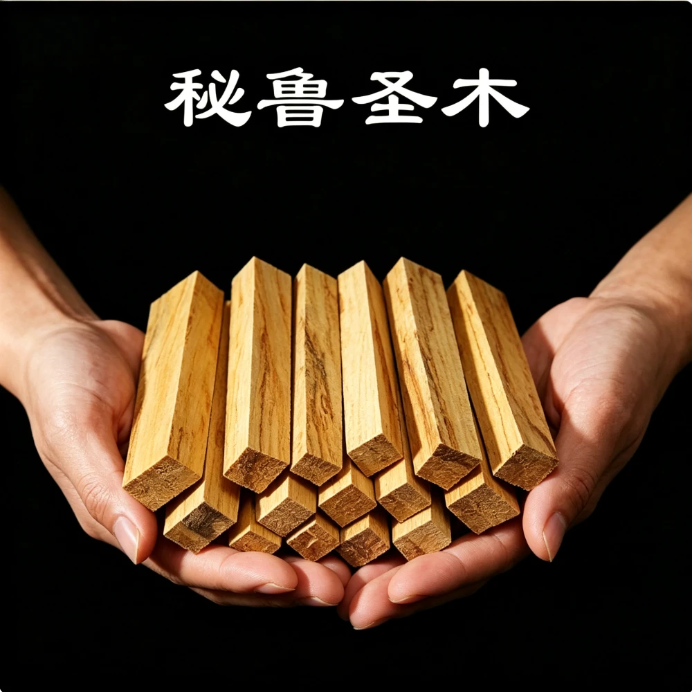 10pcs Premium Peruvian Palo Santo Sticks Artisan-Cut Natural Holy Wood Logs for Aromatherapy & Space Cleansing Smudging
