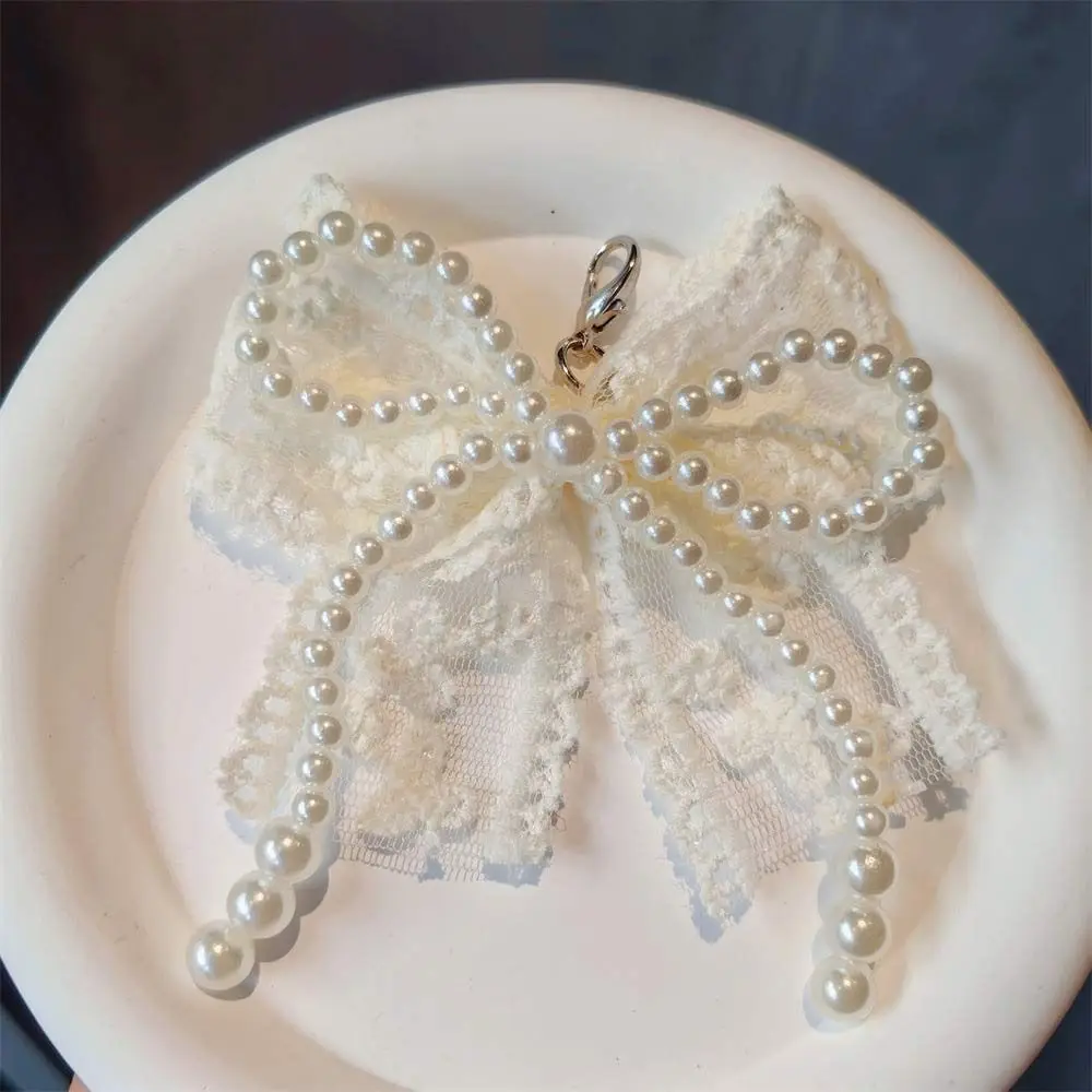 1 زوج Bowknot أربطة الحذاء مقاطع مشبك اللؤلؤ شبكة الدانتيل أربطة الحذاء سحر مشبك أحذية أنيقة زينة حقيبة الإكسسوارات قلادة