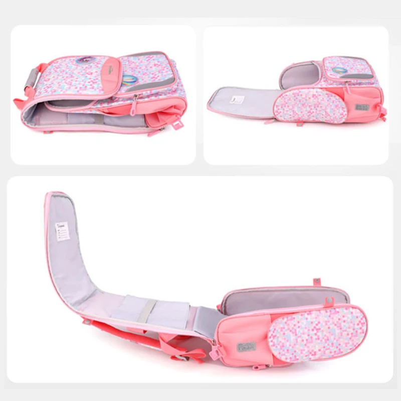 Girls school bag Kids backpack water proof Preschool Ages 6-18 Spine protection Reduce the burden Large capacity