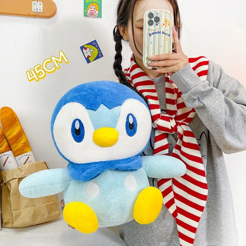 Big Size Kawaii Bogaman Plush Toy Pokémon Penguin Stuffed Anime Doll Very Soft Cuddly Plushie Birthday Gifts For Fans - view 4