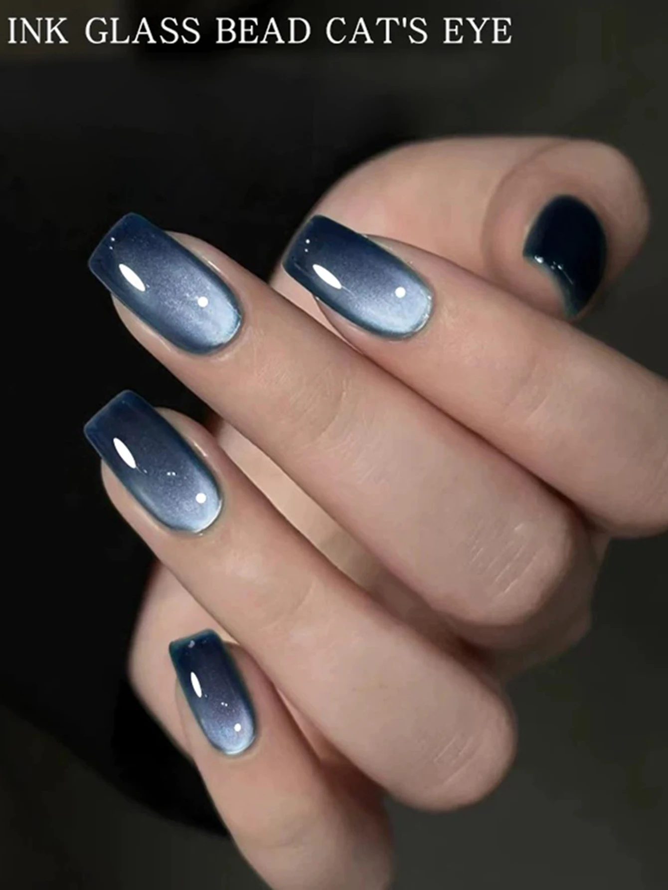 ZH 1 pz Stile Giapponese I Più Venduti Blu di Vetro Perla di Cristallo Cat Eye Gel Smalto per unghie 2025 Inchiostro Blu Lampadina Cat Eye Smalto per unghie