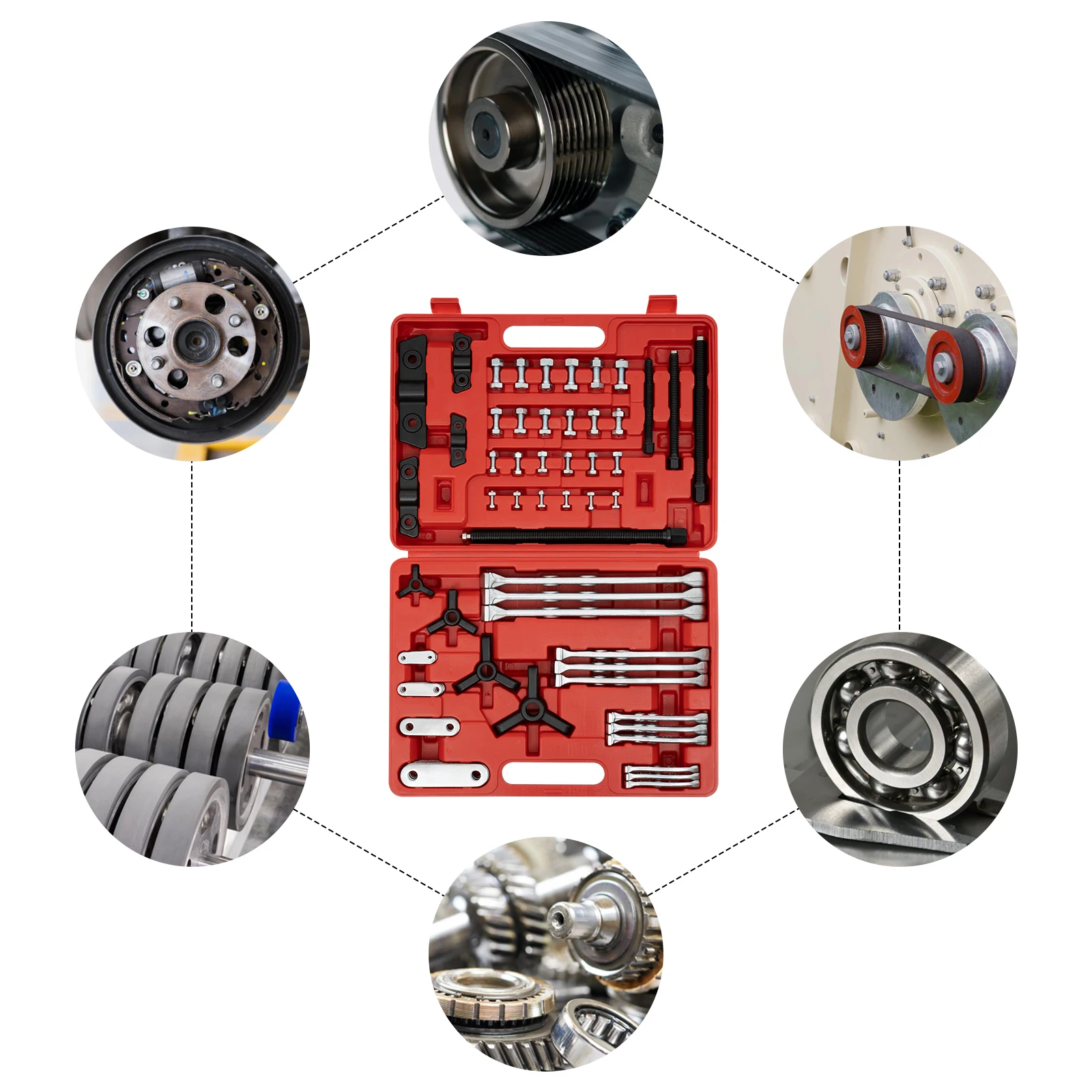 Gear Hub Pulley Bearing Disassembly Puller Inner Hole Puller Removal Tool 2 & 3-jaw Puller Set Suitable for Remove of Gears Hubs