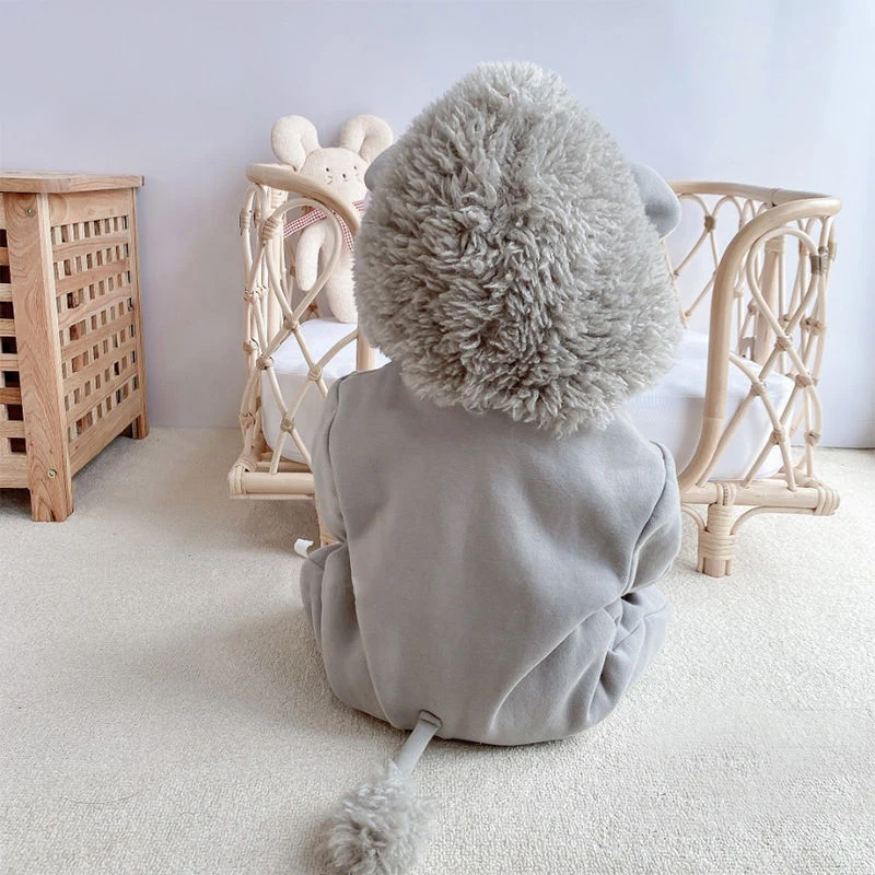 Umorden Autumn Winter Baby Lion Costume Rompers Outwear Infant Boys Girls 0-3 Year Jumpsuit Hoodie Halloween Purim Fancy Dress