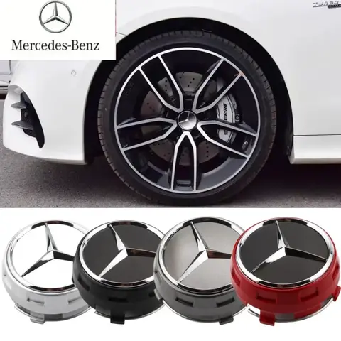 4pcs 75mm for Mercedes Benz AMG C43 C63 E43 E53 E63 W205 W213 Car wheel Hub Cap Emblem badge logo Accessories A0004000900
