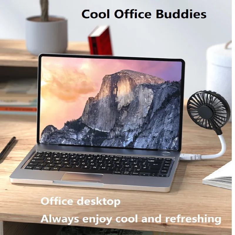 新しいミニUSBファン,ポータブル,オフィス,寮,学生,屋外用のコンパクトなファン