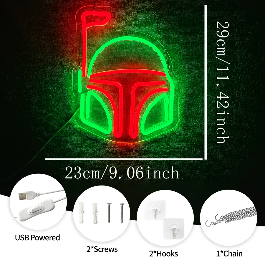 Helmet Neon Sign For Wall Decor, Knight Neon Wall Art,USB Powered, Living Game Room Decor, Bedroom Bar Hotel Party Decor