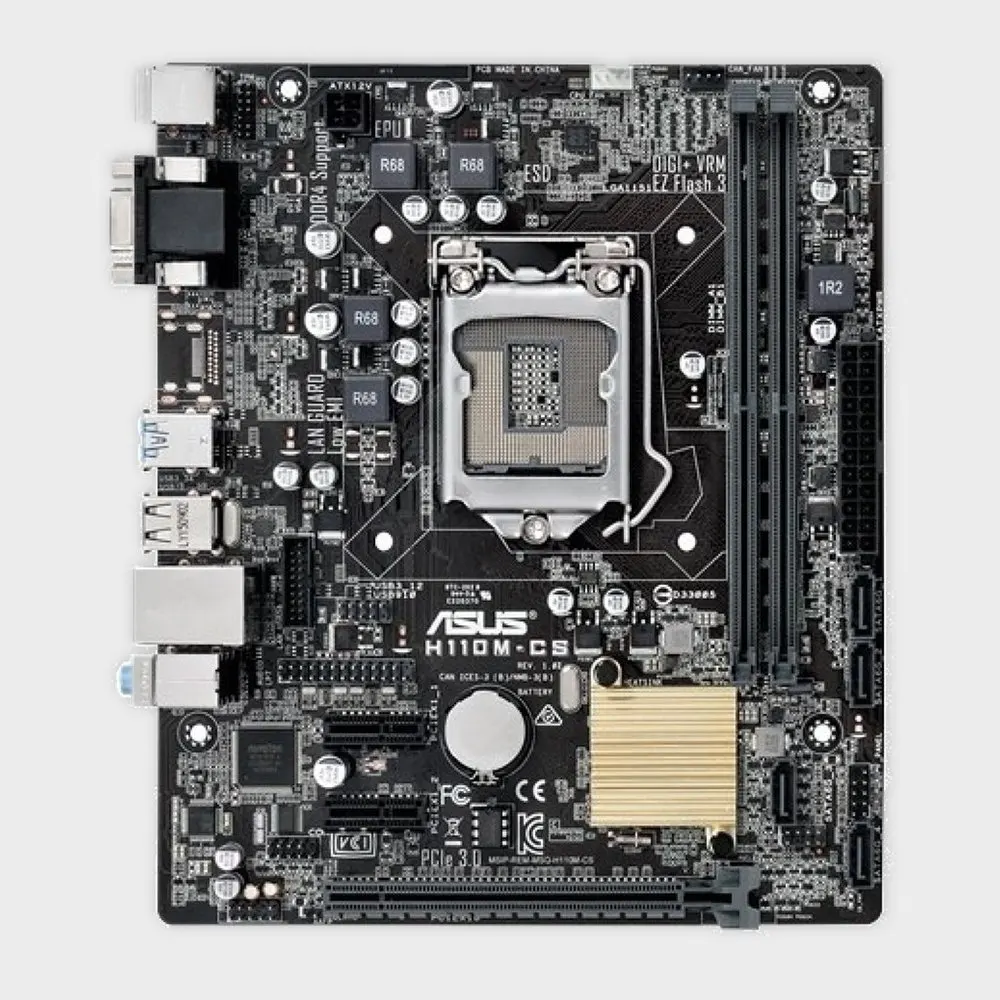ASUS H110M-CS اللوحة الأم إنتل H110 LGA 1151 DDR4 32GB دعم i3-6300 7100 6500 7400 6600 6700 G4600 cpu مايكرو ATX