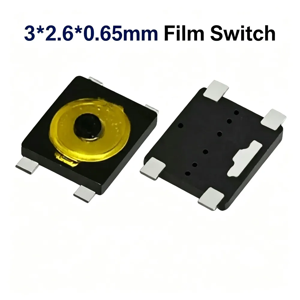 10Pcs Taping Patch 4 Feet 3*2.6*0.65mm Micro Motion Touch Small Membrane Switch Button 2*3*0.6