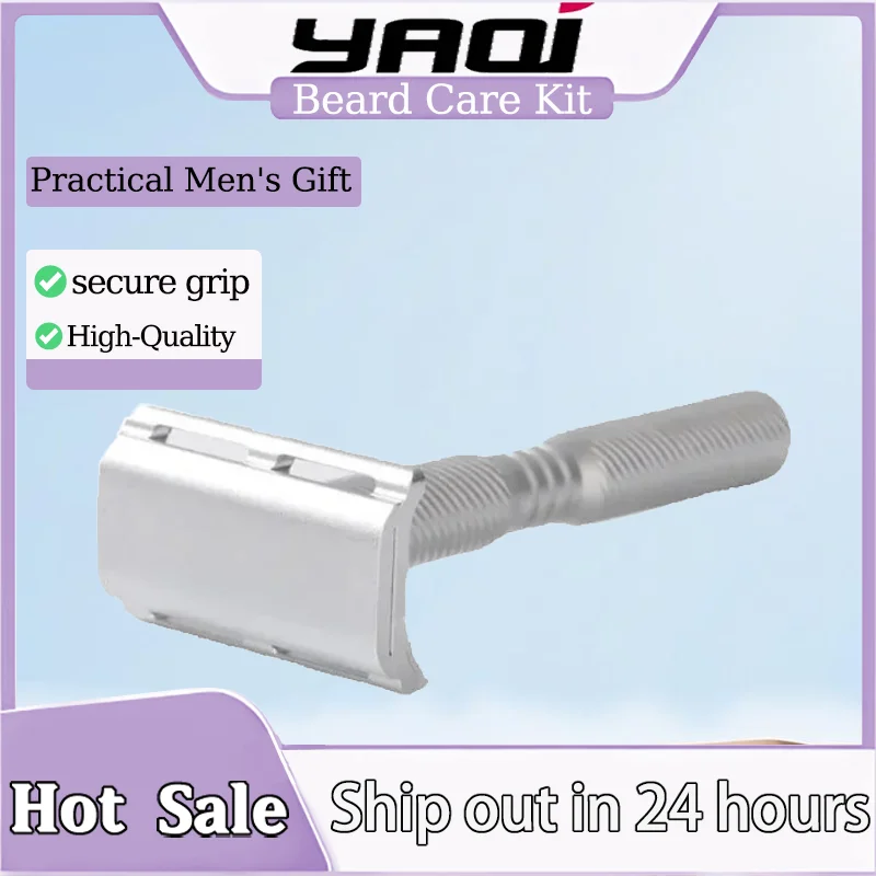 YAQI Ghost (Aluminum Version)  Light Weight Safety Razor | Ultra Light | Hypoallergenic Men's Travel Shaver & Grooming Tool