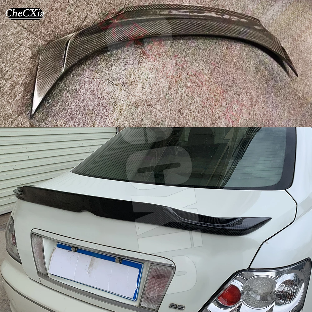 

Applicable To Toyota 2006-2009 REIZ Modified ING Fiberglass Material Rear Spoiler Rear Trunk Lid Bright Black Spoiler