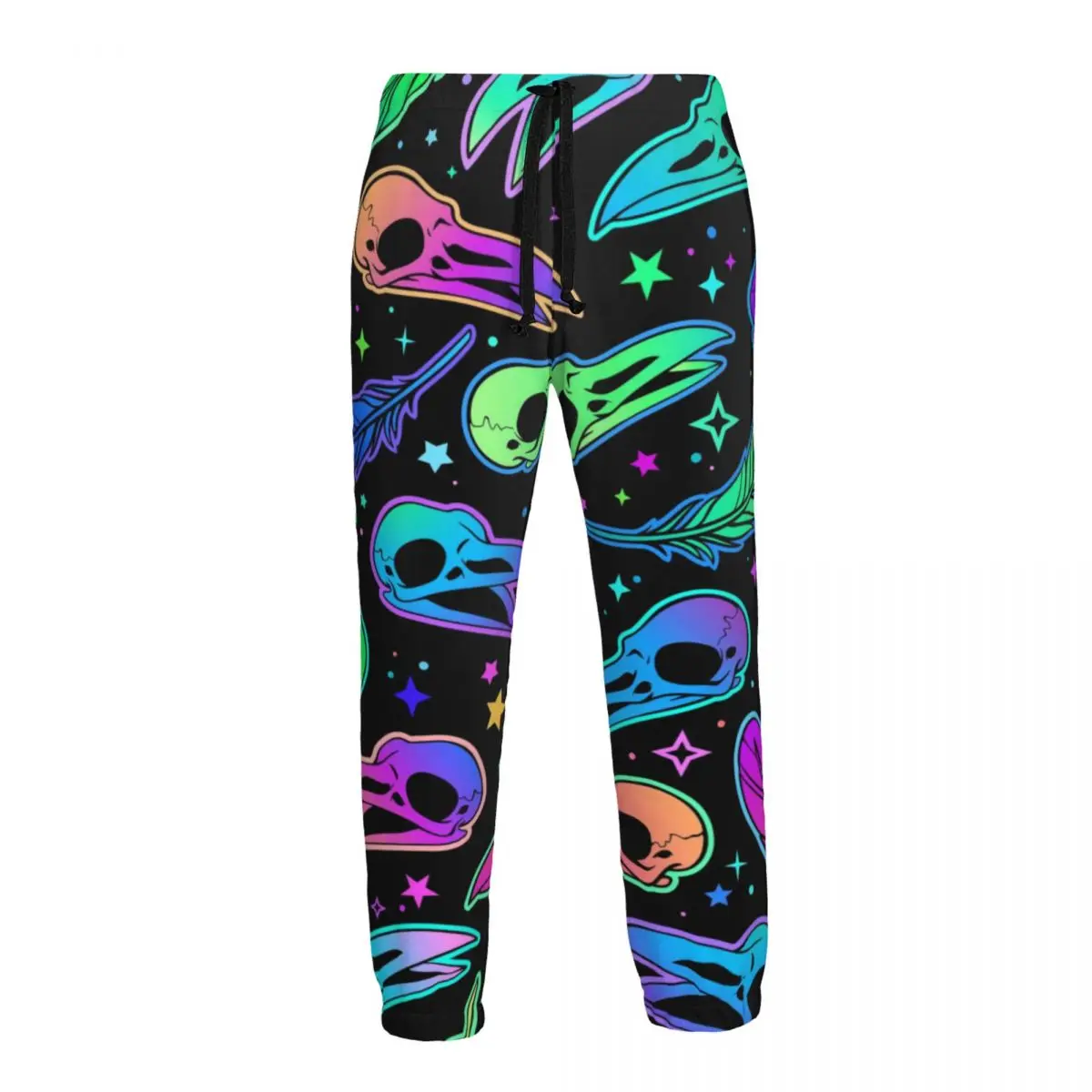 

Casual Jogger Pants Bird Skulls And Feathers Men Fitness Gyms Pants Outdoor Sweatpants Pants Mens Trousers