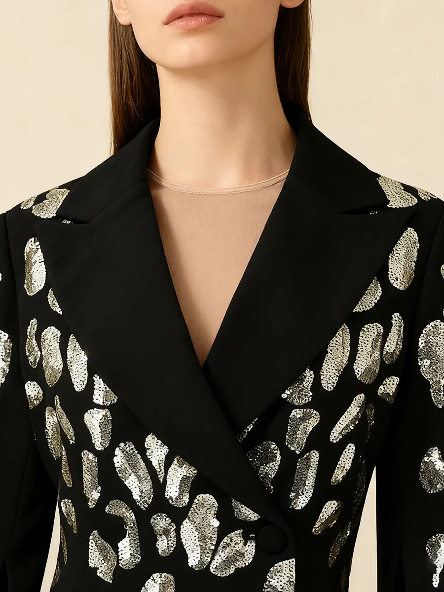 VGH Temperament Solide Abnehmen Blazer Für Frauen V-ausschnitt Langarm Verstärktes Taste Herbst Chic Party Mantel Weibliche Mode Stil